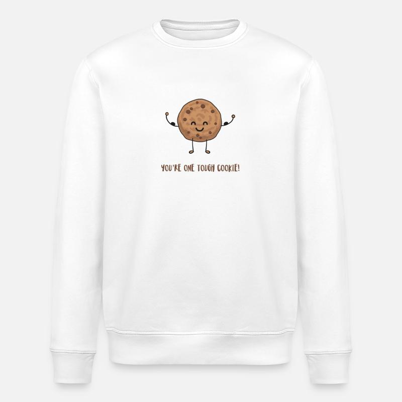 Cookie - Stanley/Stella ROLLER Unisex Organic Sweatshirt - white