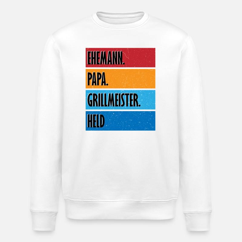 Grillmeister - Stanley/Stella Unisex Bio-Sweatshirt ROLLER - Weiß