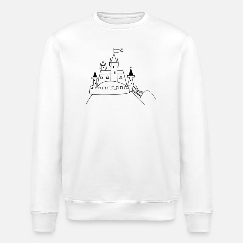 Castle - Stanley/Stella ROLLER Unisex Organic Sweatshirt - white
