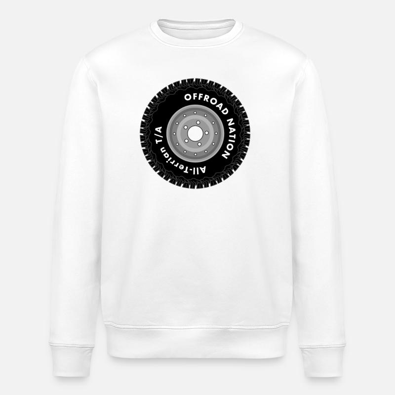 Offroad Nation Reifen - Stanley/Stella Unisex Bio-Sweatshirt ROLLER - Weiß
