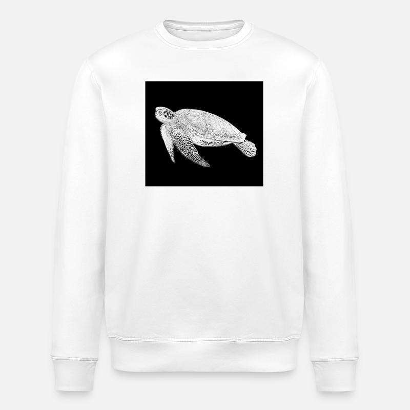 Schildkröte - Stanley/Stella Unisex Bio-Sweatshirt ROLLER - Weiß