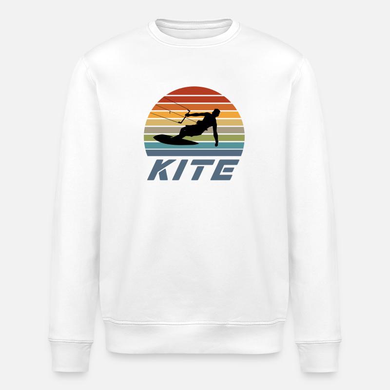 Kite design - Stanley/Stella ROLLER Unisex Organic Sweatshirt - white