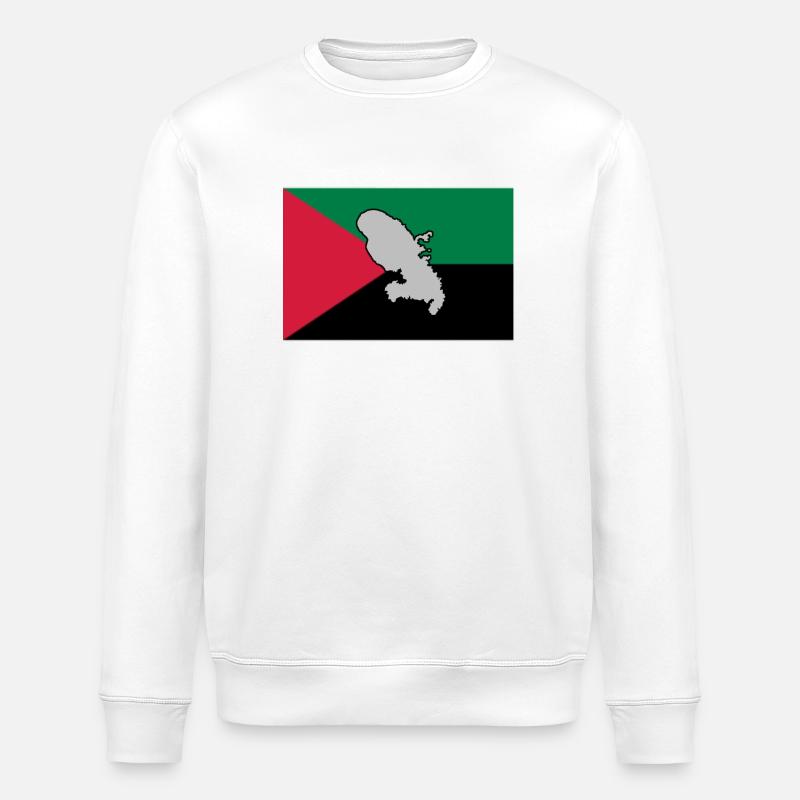 MADA FLAG - KARTE 1 - Stanley/Stella Unisex Bio-Sweatshirt ROLLER - Weiß