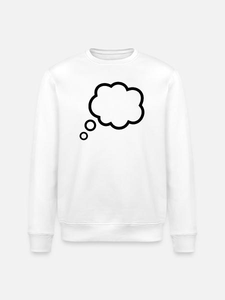 Thinking Bubble Comic Pensée Bulle Bulle Pensées - Sweat bio ROLLER Stanley/Stella Unisexe - blanc