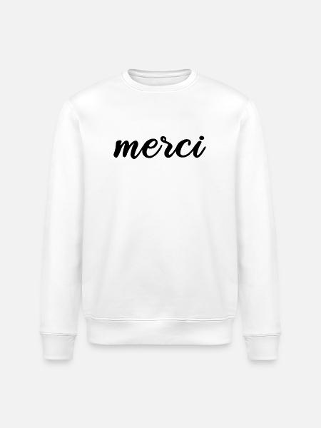 Merci France Merci Français - Sweat bio ROLLER Stanley/Stella Unisexe - blanc