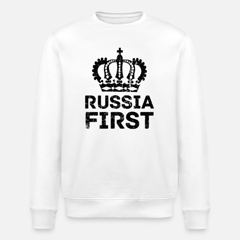 Night Star Constellation - Stanley/Stella ROLLER Unisex Organic Sweatshirt - white