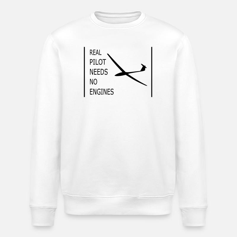 Segelflugzeug - Stanley/Stella Unisex Bio-Sweatshirt ROLLER - Weiß
