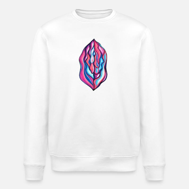 Vulva dripping - Stanley/Stella Unisex Bio-Sweatshirt ROLLER - Weiß