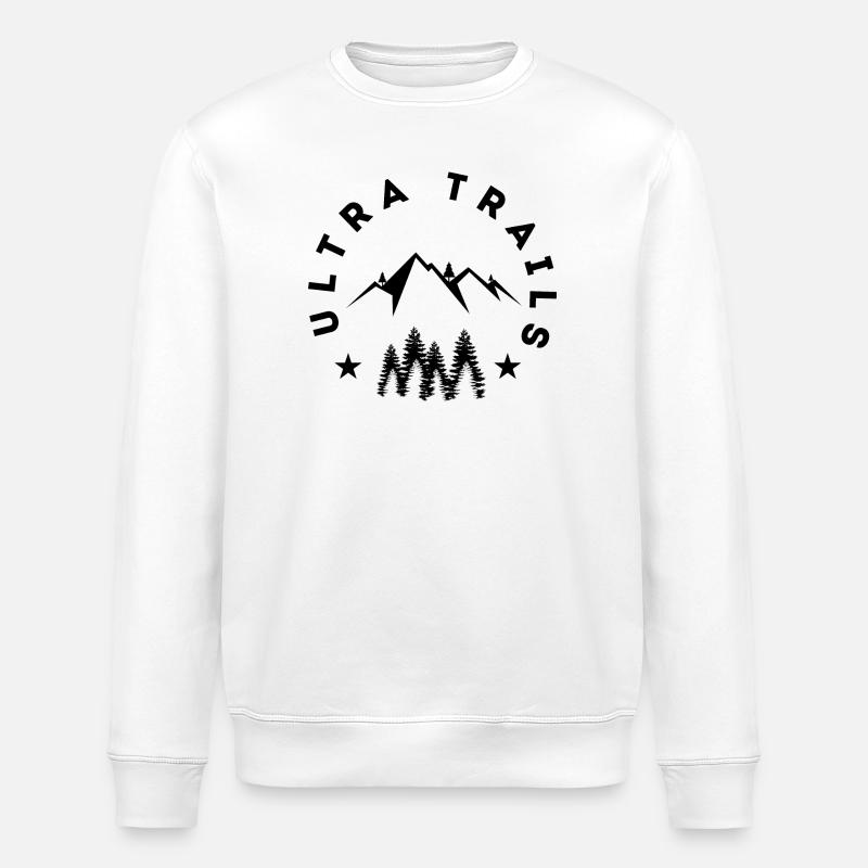 Ultra Trails - Stanley/Stella Unisex Bio-Sweatshirt ROLLER - Weiß