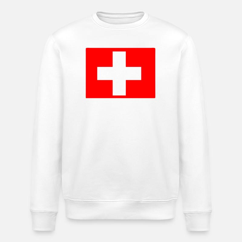 Suisse - Sweat bio ROLLER Stanley/Stella Unisexe - blanc
