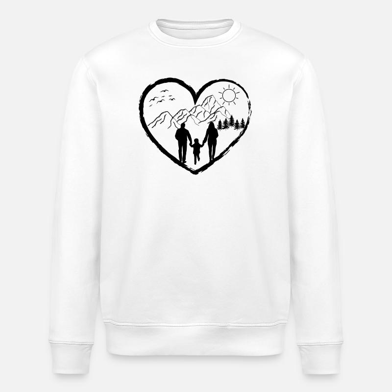 Randonnée été cadeau liberté nature - Sweat bio ROLLER Stanley/Stella Unisexe - blanc