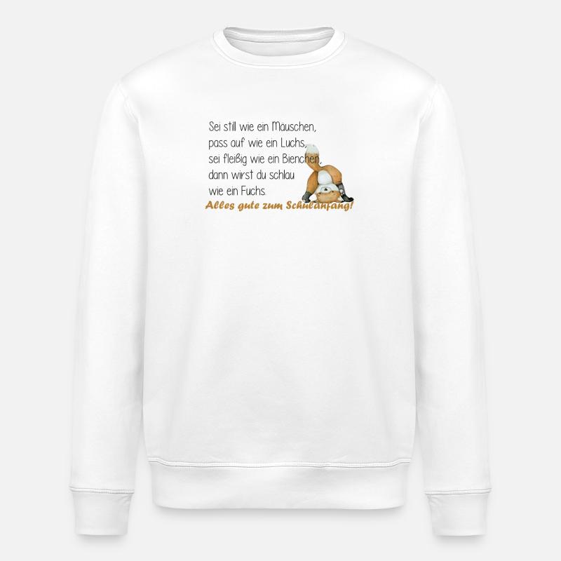 sei fleißig wie ein bienchen - Stanley/Stella Unisex Bio-Sweatshirt ROLLER - Weiß