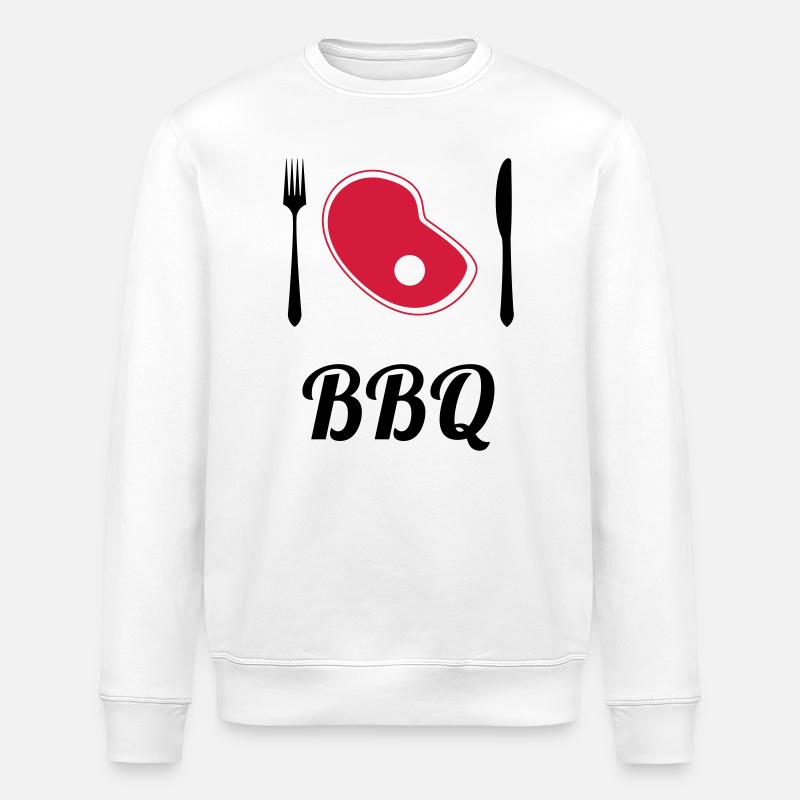 BBQ - Barbecue - Grill - Sweat bio ROLLER Stanley/Stella Unisexe - blanc