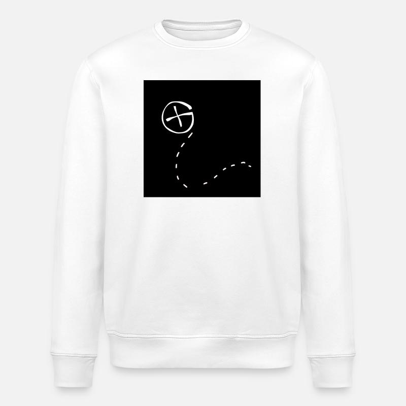 Geocaching Gesichtsmaske - Stanley/Stella Unisex Bio-Sweatshirt ROLLER - Weiß