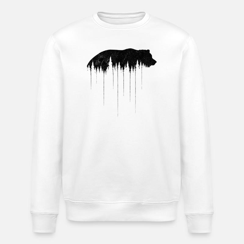 Bär - Stanley/Stella Unisex Bio-Sweatshirt ROLLER - Weiß