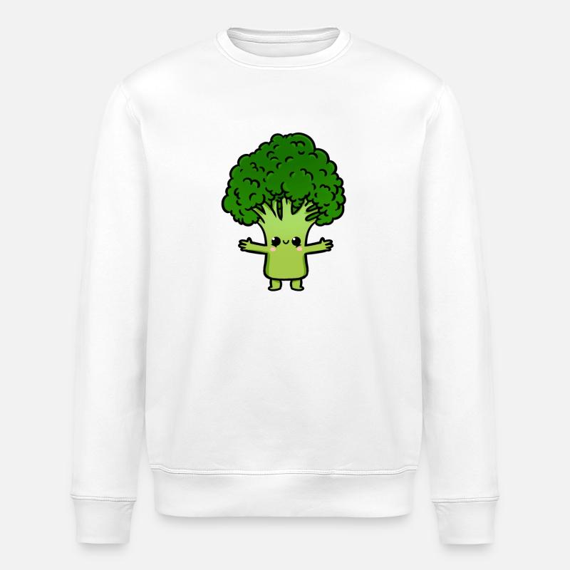 Süßer Brokkoli - Stanley/Stella Unisex Bio-Sweatshirt ROLLER - Weiß