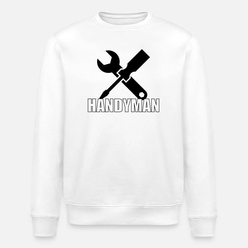 Handwerker 🔨 - Stanley/Stella Unisex Bio-Sweatshirt ROLLER - Weiß