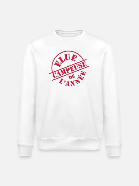 Elue Campeuse de l'année - Sweat bio ROLLER Stanley/Stella Unisexe - blanc