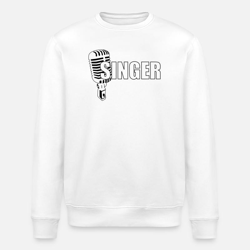 Sänger - Musik - Stanley/Stella Unisex Bio-Sweatshirt ROLLER - Weiß