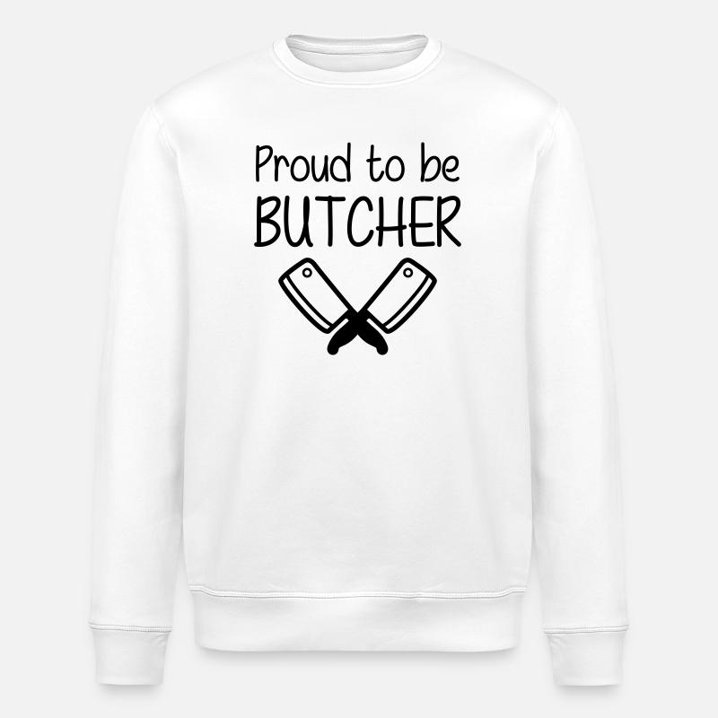 Boucher - Boucherie - Sweat bio ROLLER Stanley/Stella Unisexe - blanc