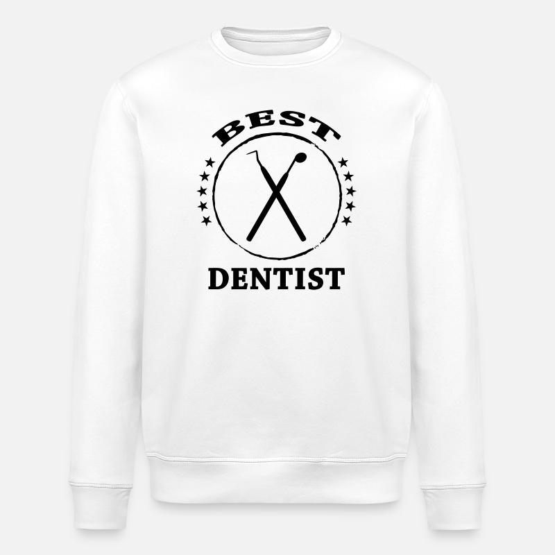 Dentiste - Sweat bio ROLLER Stanley/Stella Unisexe - blanc