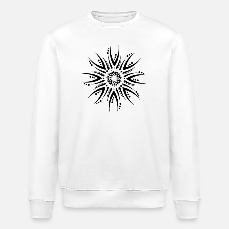 Symbol Blume - Stanley/Stella Unisex Bio-Sweatshirt ROLLER - Weiß