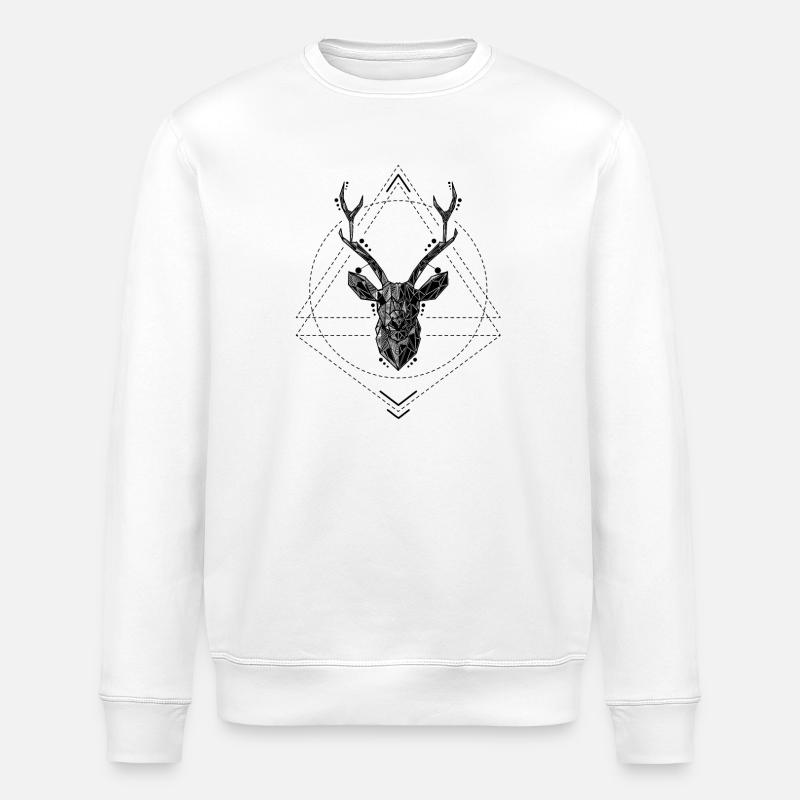 Hirsch - Stanley/Stella Unisex Bio-Sweatshirt ROLLER - Weiß