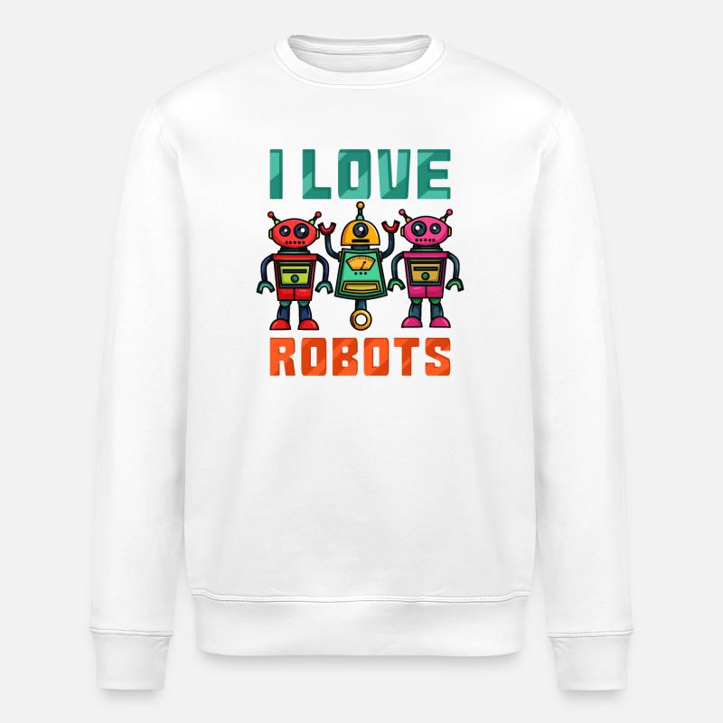 Robot robotisé - Sweat bio ROLLER Stanley/Stella Unisexe - blanc