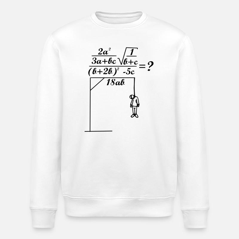 formule de math - Sweat bio ROLLER Stanley/Stella Unisexe - blanc