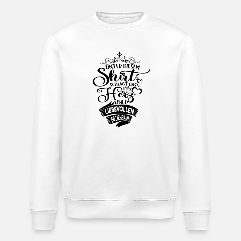 Educator gift ideas - Stanley/Stella ROLLER Unisex Organic Sweatshirt - white