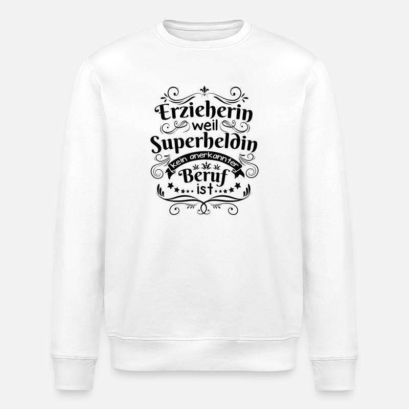 L’éducatrice idées de cadeaux - Sweat bio ROLLER Stanley/Stella Unisexe - blanc