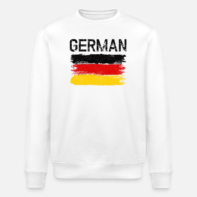 Coup de pinceau du drapeau allemand - Sweat bio ROLLER Stanley/Stella Unisexe - blanc