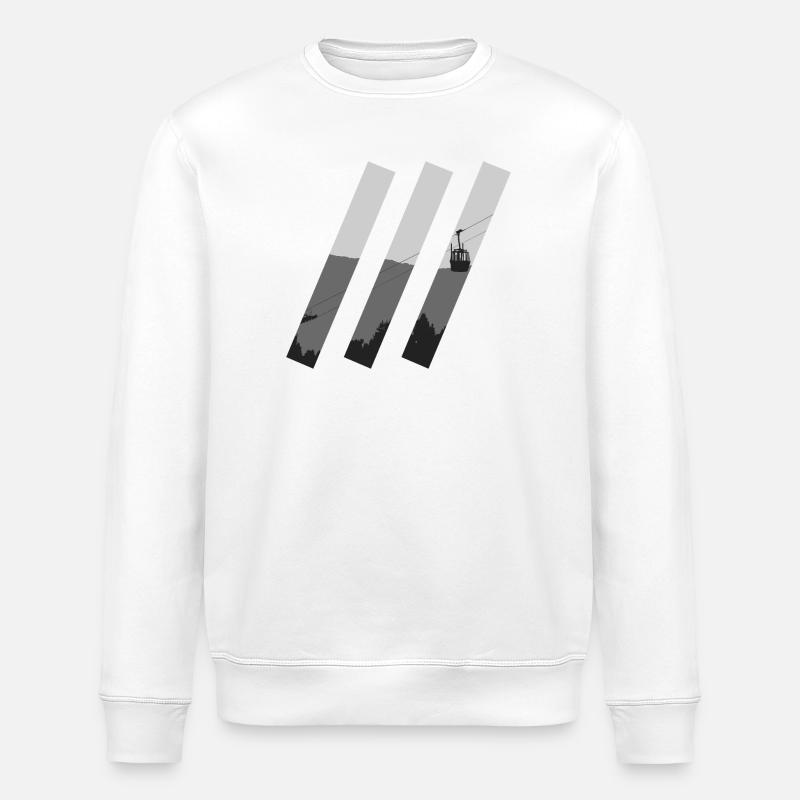 Gondel Schrägstriche - Stanley/Stella Unisex Bio-Sweatshirt ROLLER - Weiß