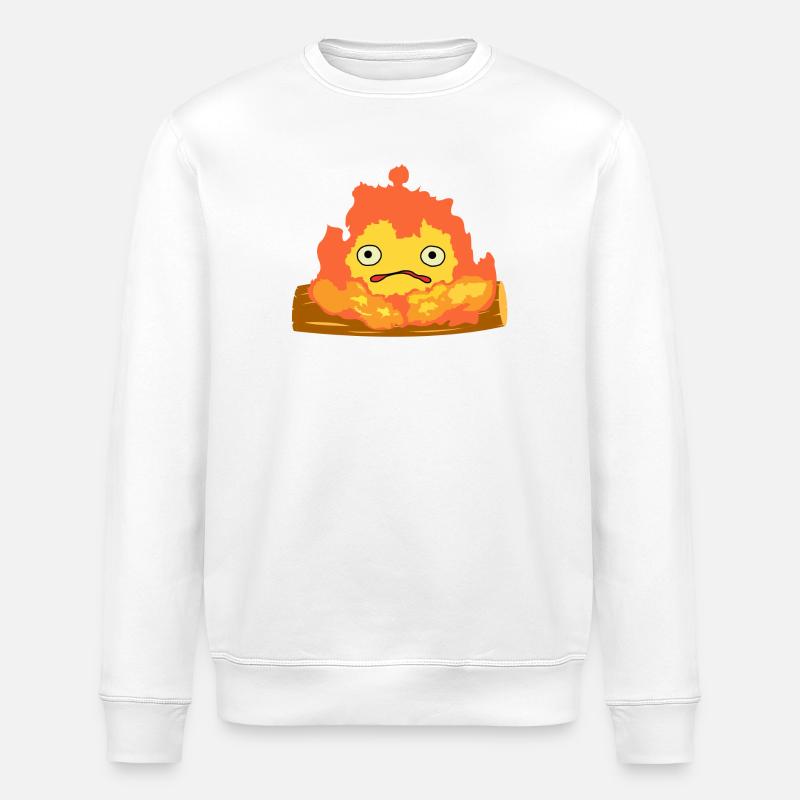 Calcifer - Sweat bio ROLLER Stanley/Stella Unisexe - blanc