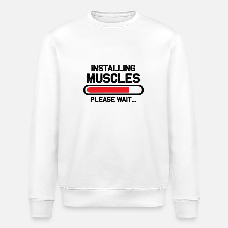 Design Graphique Abstrait Éclatant - Sweat bio ROLLER Stanley/Stella Unisexe - blanc