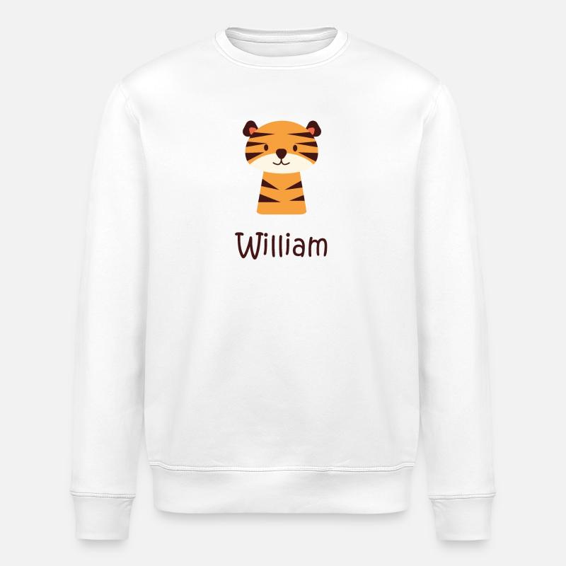 William - Stanley/Stella ROLLER Unisex Organic Sweatshirt - white