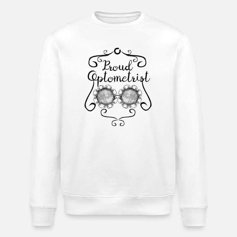 Proud Optometrist - Stanley/Stella Unisex Bio-Sweatshirt ROLLER - Weiß