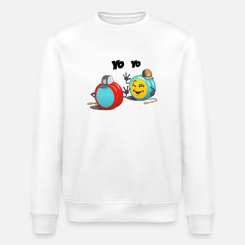 yo yo - Sweat bio ROLLER Stanley/Stella Unisexe - blanc