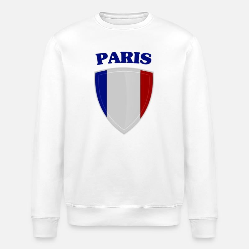 Paris - Stanley/Stella Unisex Bio-Sweatshirt ROLLER - Weiß