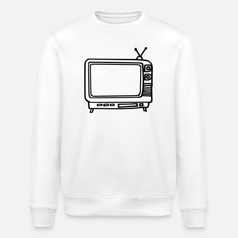 Fernseher - Stanley/Stella Unisex Bio-Sweatshirt ROLLER - Weiß