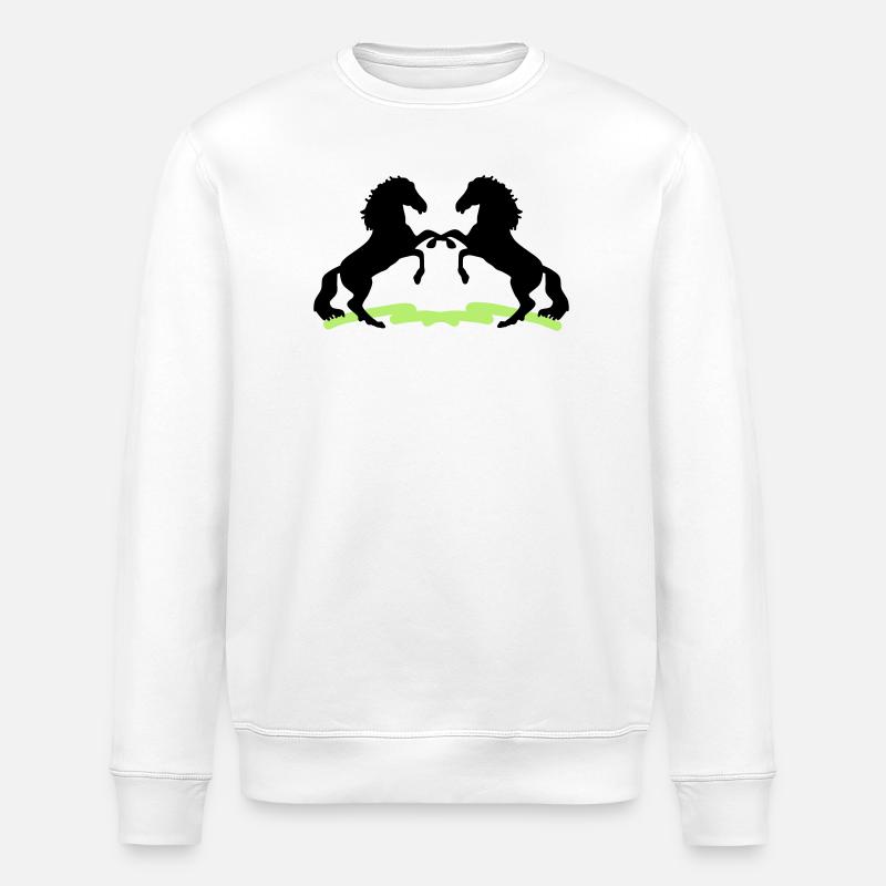 Chevaux - Sweat bio ROLLER Stanley/Stella Unisexe - blanc