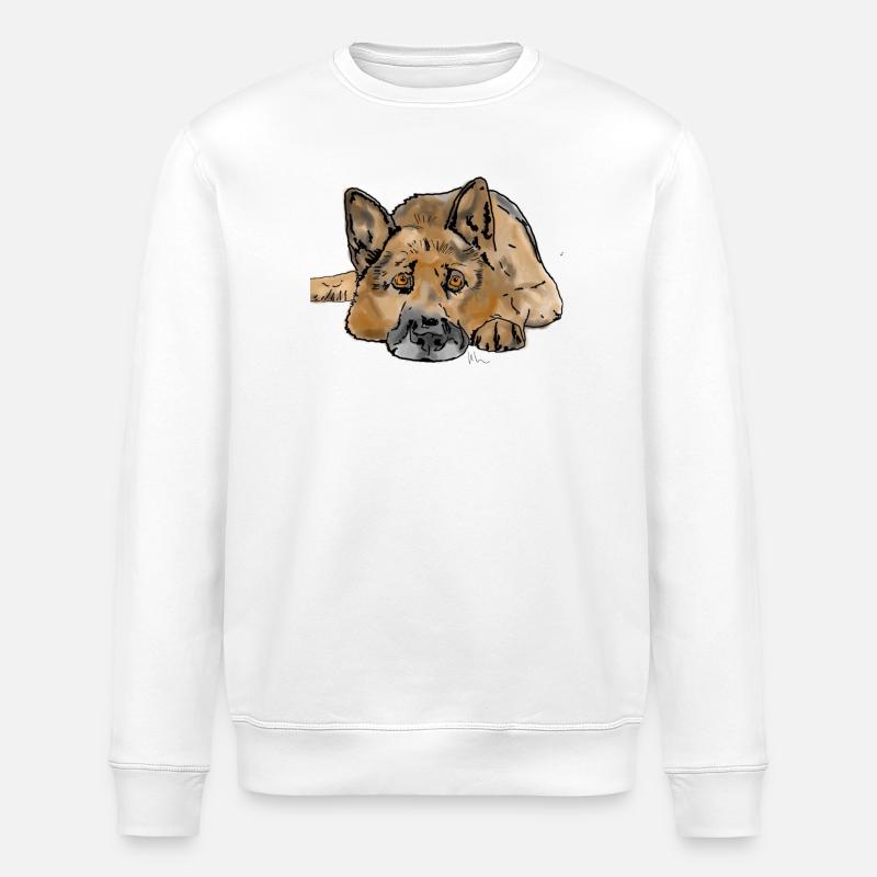 Deutscher Schäferhund - Stanley/Stella Unisex Bio-Sweatshirt ROLLER - Weiß