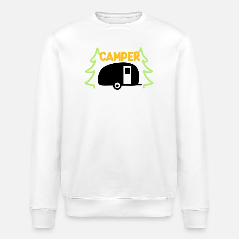 Campeur - prêt pour les vacances - Sweat bio ROLLER Stanley/Stella Unisexe - blanc