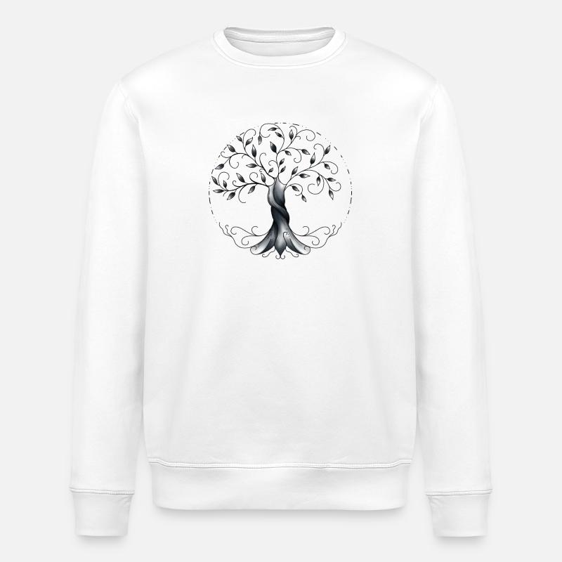 Tree of Life - Stanley/Stella ROLLER Unisex Organic Sweatshirt - white