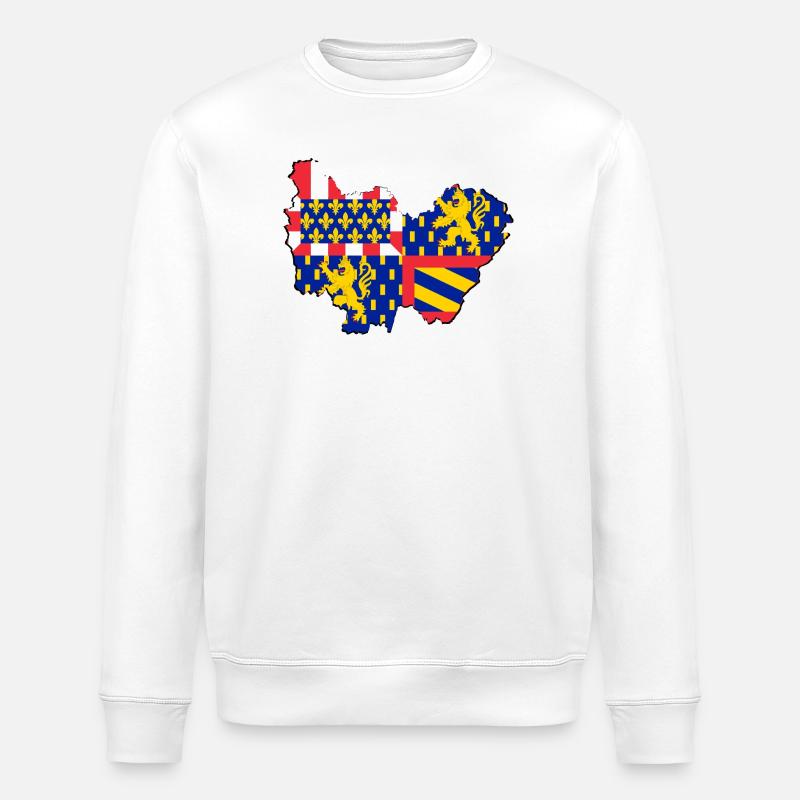 bourgogne franche comté - Sweat bio ROLLER Stanley/Stella Unisexe - blanc