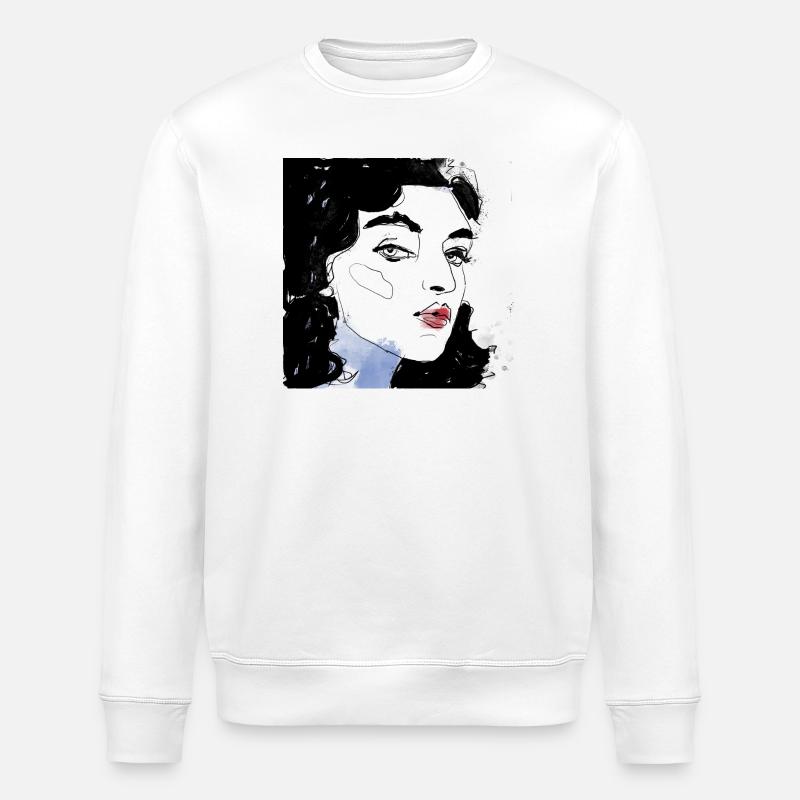 Art - Sweat bio ROLLER Stanley/Stella Unisexe - blanc