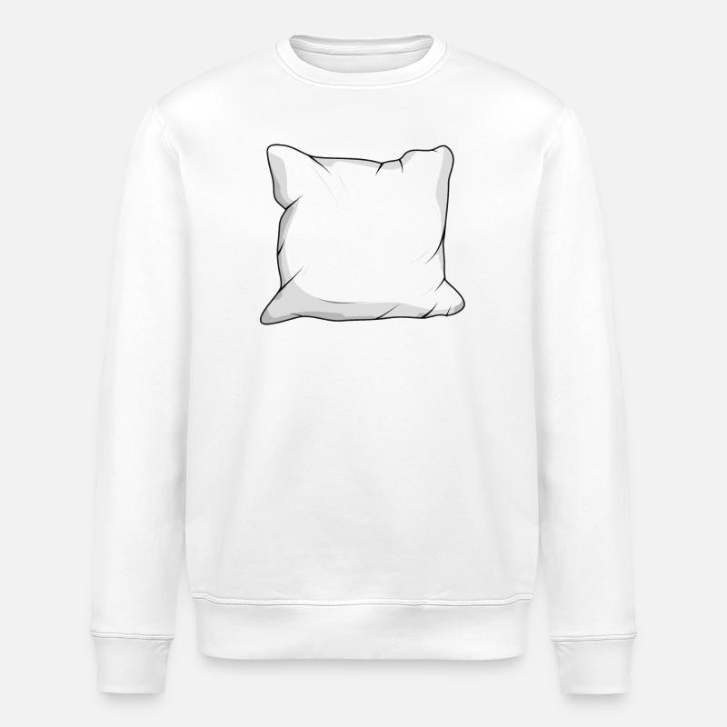 large cuddly white down pillow - Stanley/Stella ROLLER Unisex Organic Sweatshirt - white