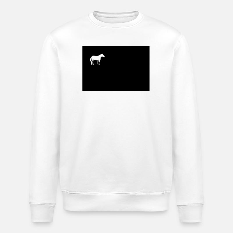Pferd - Stanley/Stella Unisex Bio-Sweatshirt ROLLER - Weiß