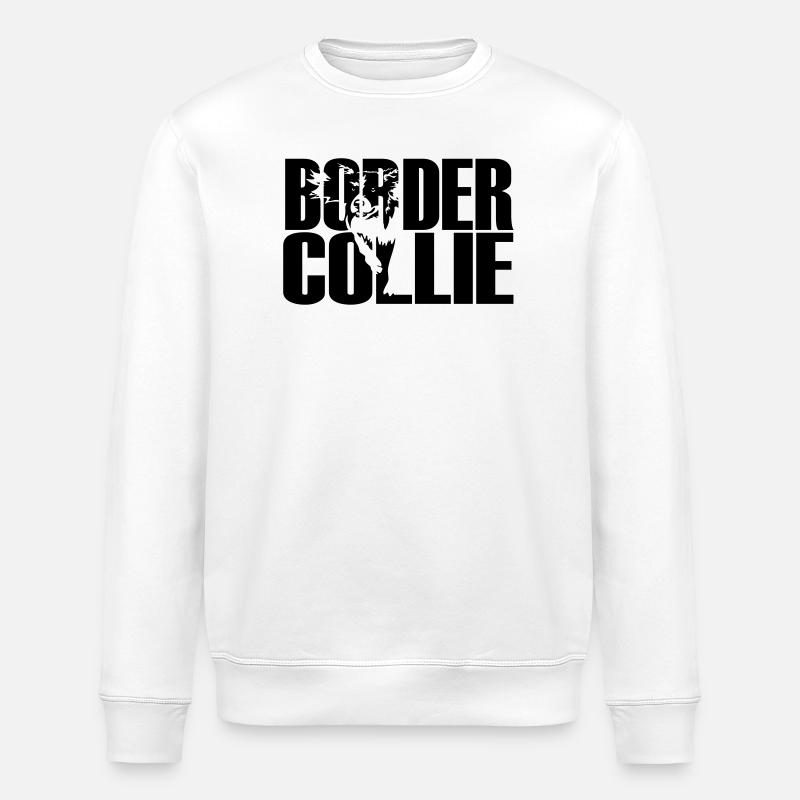 Border Collie - Sweat bio ROLLER Stanley/Stella Unisexe - blanc