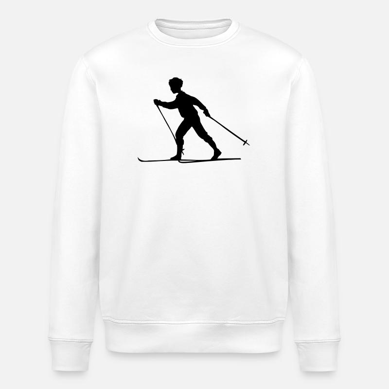 Ski de fond - Sweat bio ROLLER Stanley/Stella Unisexe - blanc